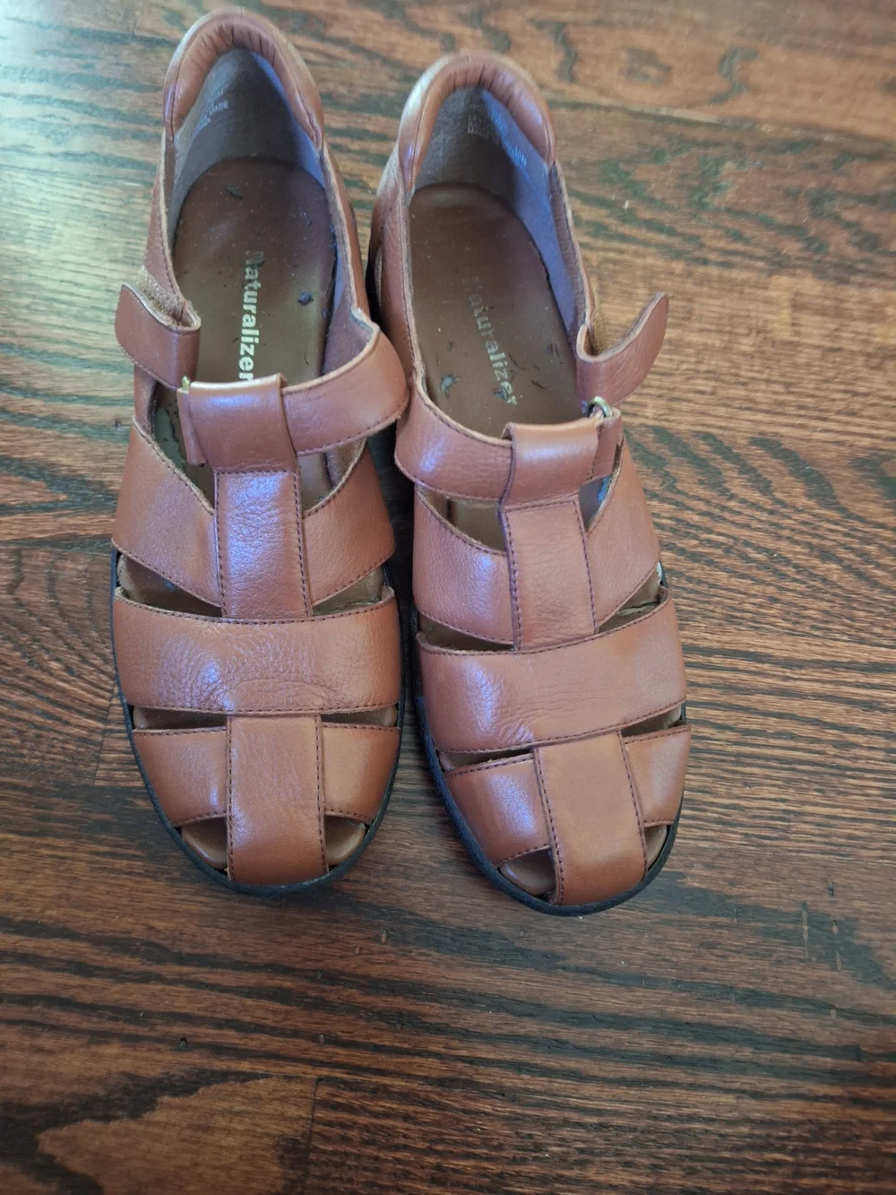 Naturalizer  Brown Leather Sandals